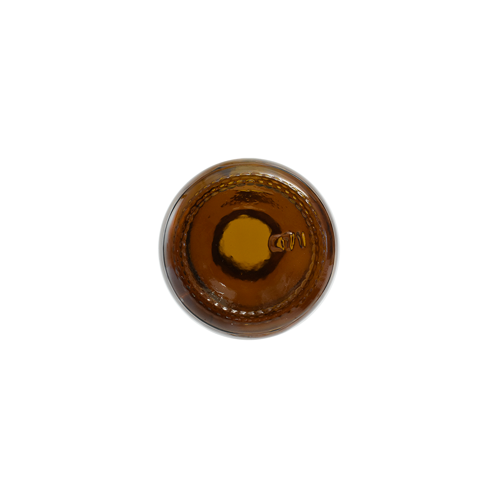 2 oz. Amber Boston Round with No Closure (20/400) (V23)