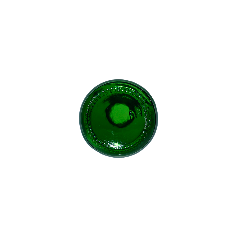 2 oz. Green Boston Round with Black Cone Cap (20/400) (V23) (V10)