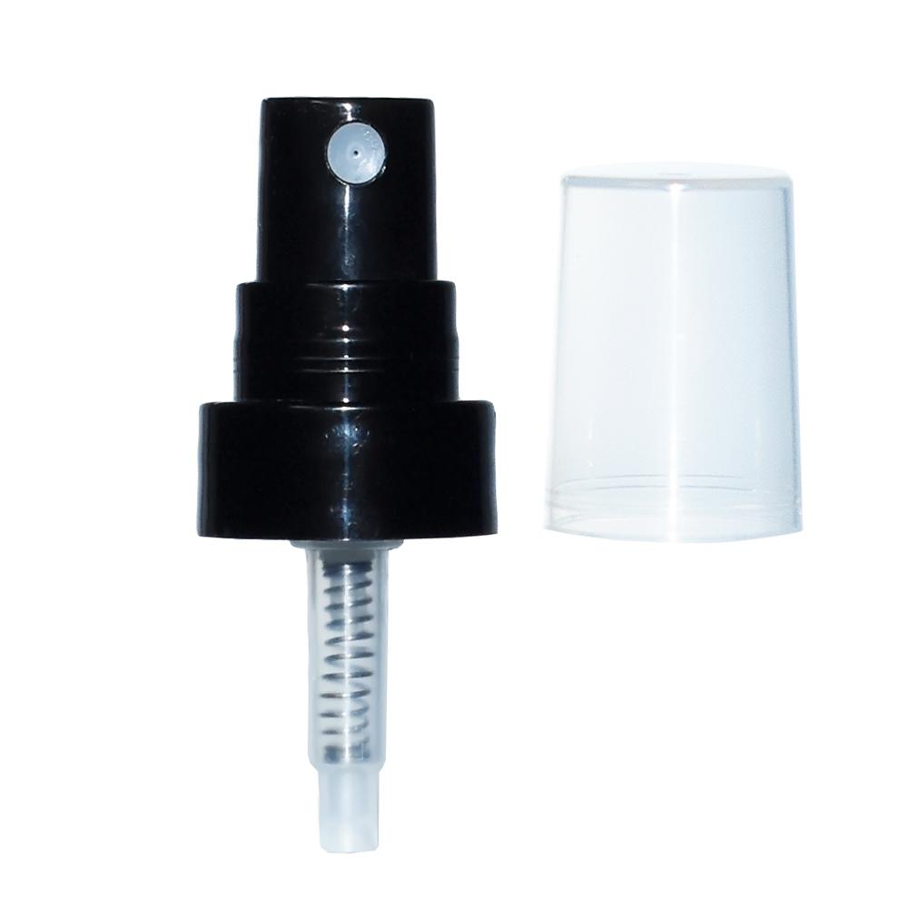 2 oz. Clear Boston Round with Black Fine-Mist Sprayer (.16 ml Per Spray) (20/400) (V23) (V20)