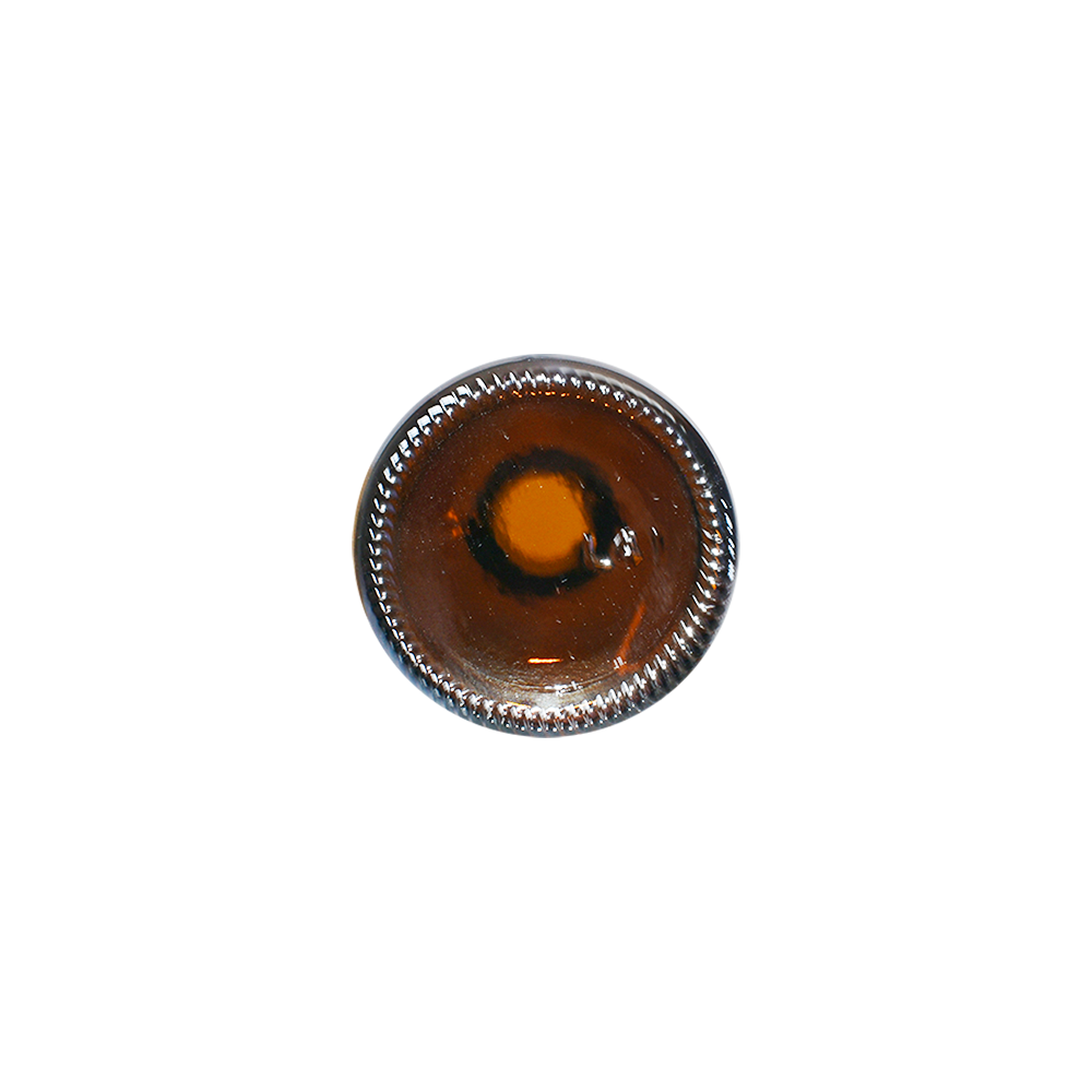 4 oz. Amber Boston Round with Black Cone Lined Cap (22/400) (V23) (V5)