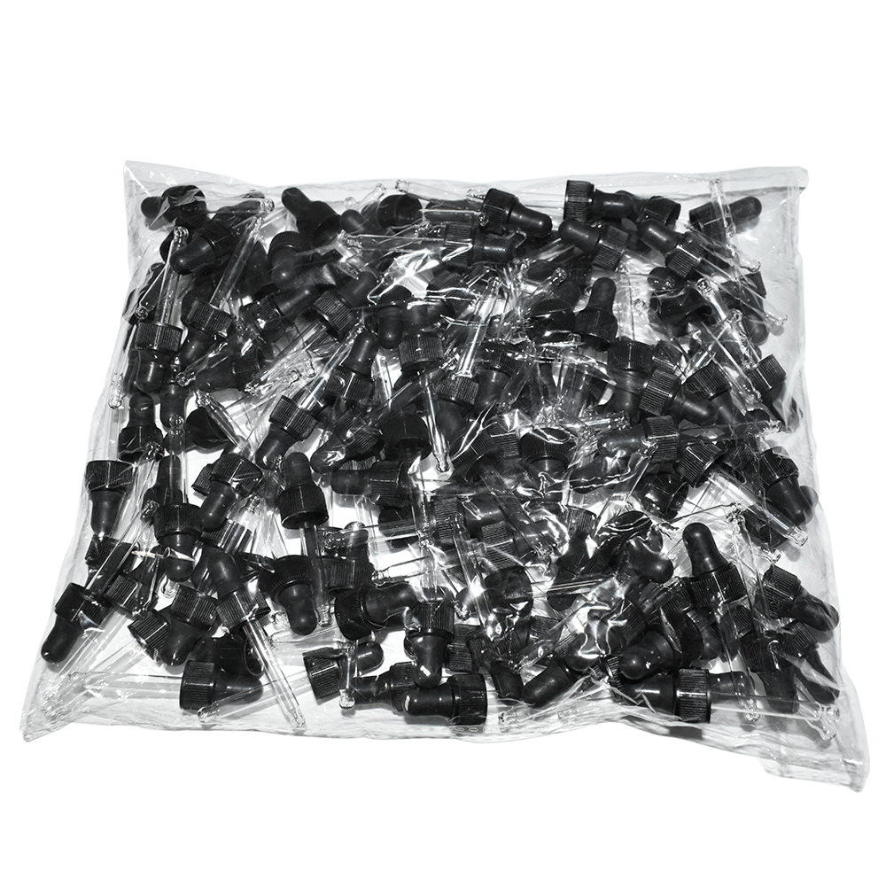 Black Glass Dropper (13/425) (1 Dram) (V2)