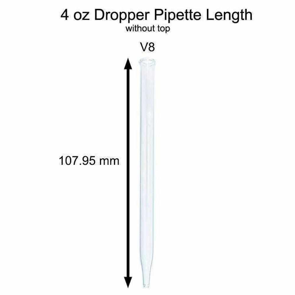 Black Glass Dropper (22-400) (4 oz.) (V8)