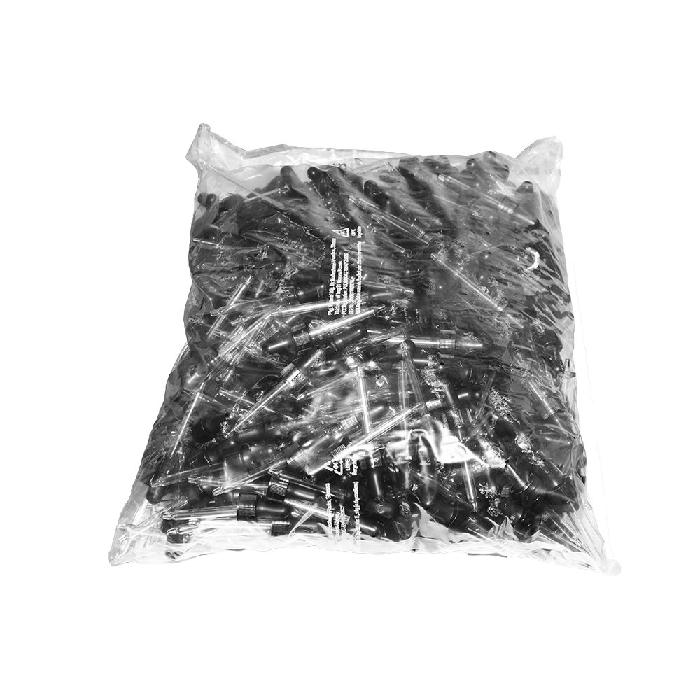 Black Graduated Glass Dropper with Nitrile Rubber (20-400) (1 oz.) (V5)