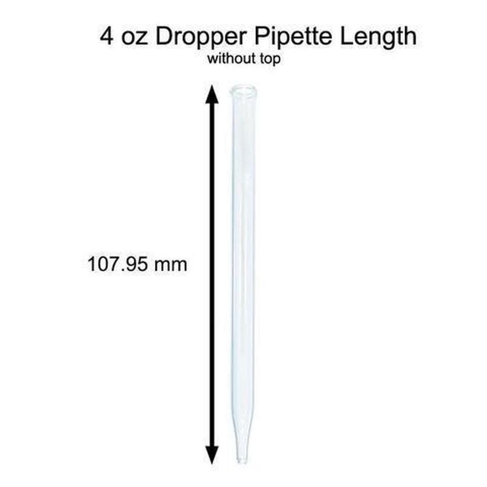 Black Child-Resistant Glass Dropper (22-400) (4 oz) (V8)
