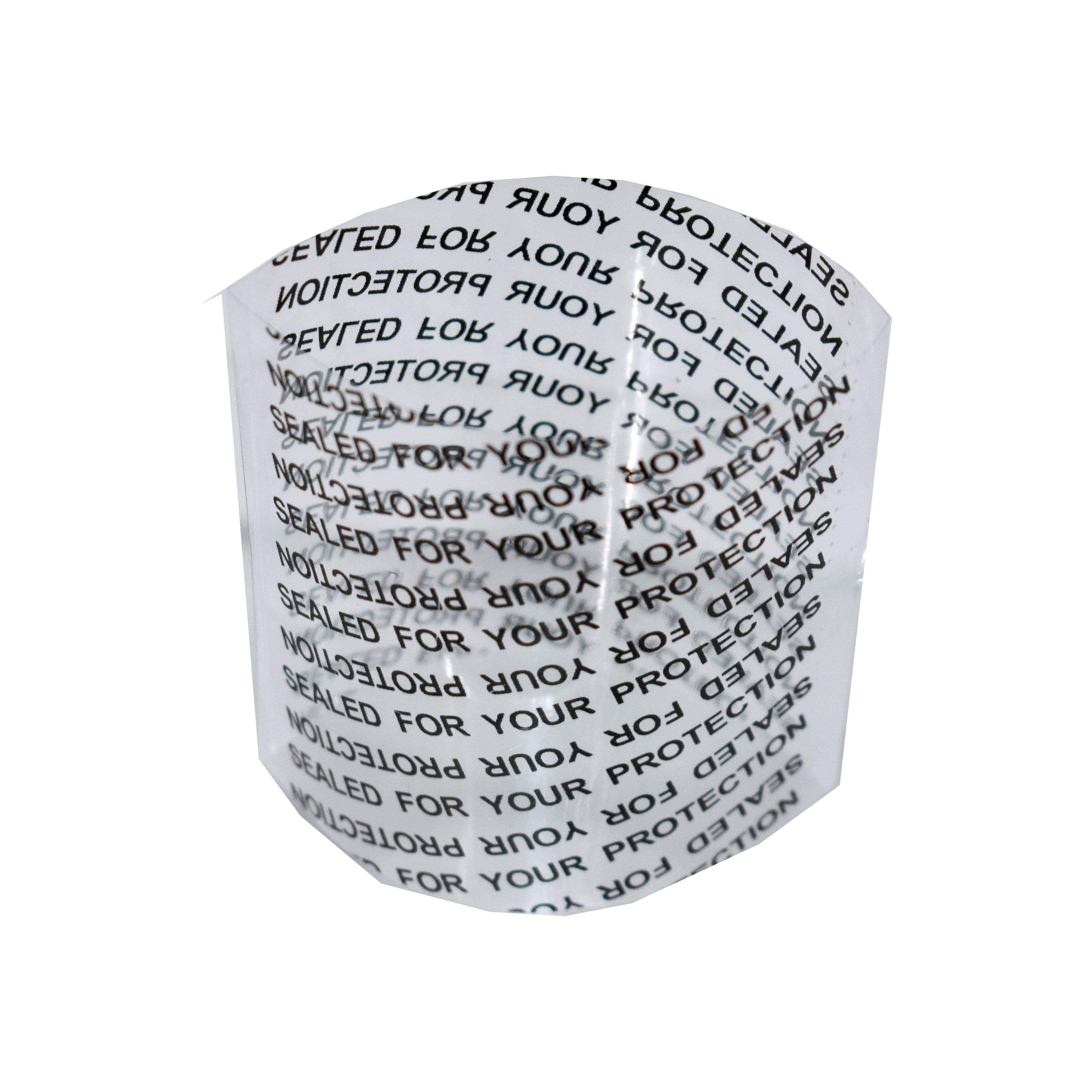 Clear Shrink Band with Print Safety Seal (66 x 60)