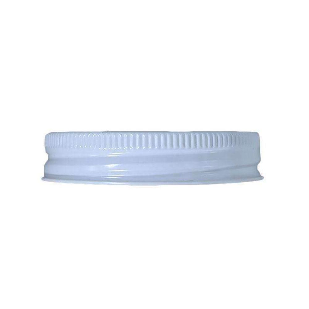 White Metal Lid (70/470) (Plastisol Lined Cap) (V14)
