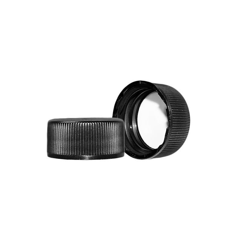 1 oz. Amber Boston Round with Reducer and Black Cap (20/400) (V5) (V1)