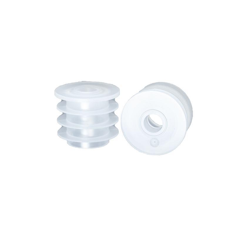 1 oz. Amber Boston Round with Reducer and White Child-Resistant Cap (20/400) (V5) (V6)