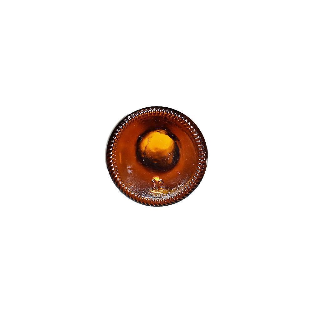 1 oz. Amber Boston Round with Reducer and White Child-Resistant Cap (20/400) (V7) (V1)