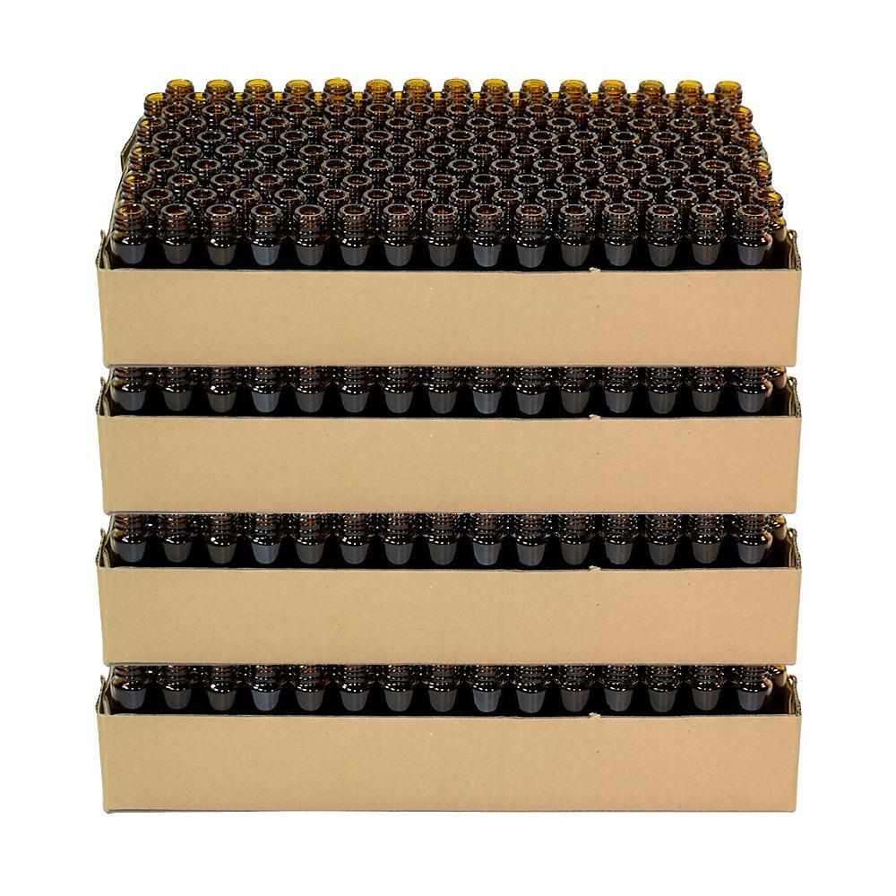 1/3 oz. (10 ml) Amber Glass Roll-on Bottle with No Closure (V3)