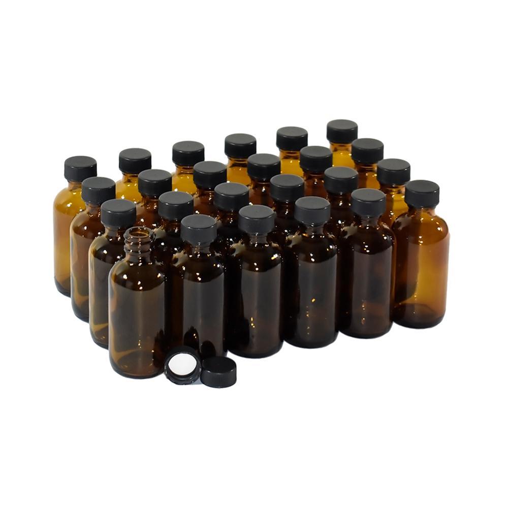 2 oz Amber Glass Jar w/ Black Cap – Your Oil Tools