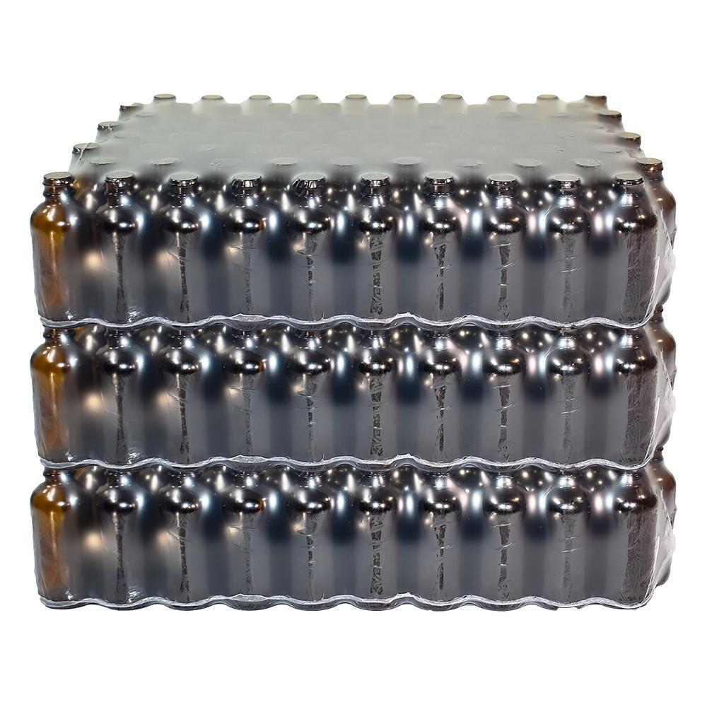 2 oz. Amber Boston Round with No Closure (20/400) (V8)