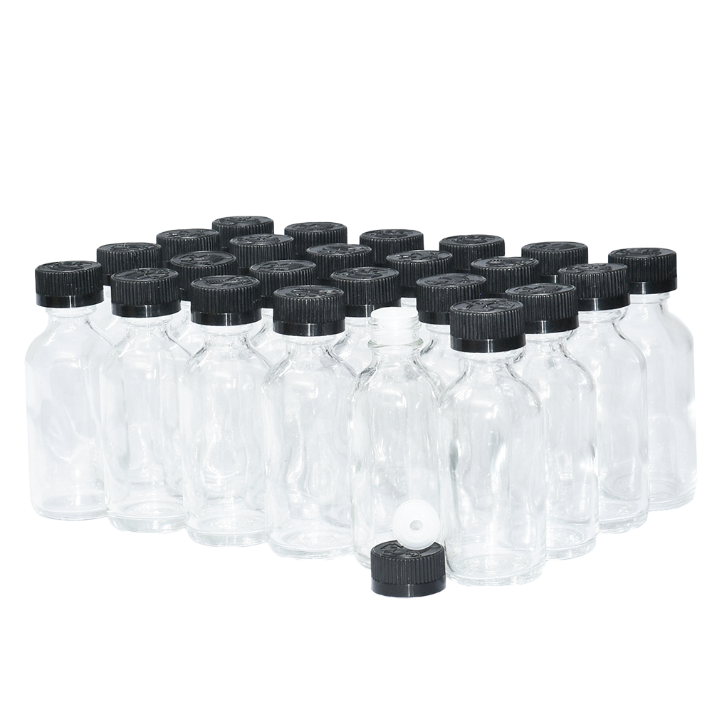 http://glassbottleoutlet.com/cdn/shop/products/2-oz_-Clear-Boston-Round-with-Reducer-and-Black-Child-Resistant-Cap-20400-V20-V6.png?v=1681742973