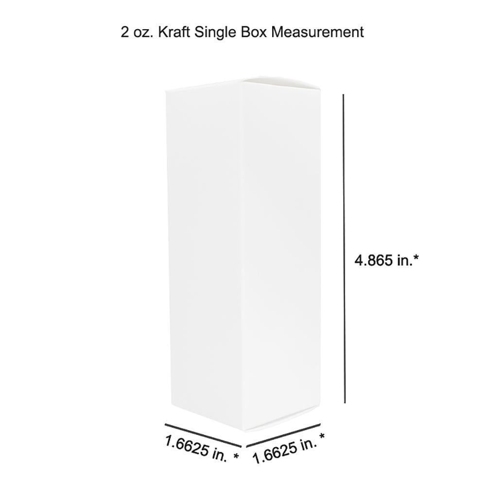 2 oz. White Single Pack Box (V11)
