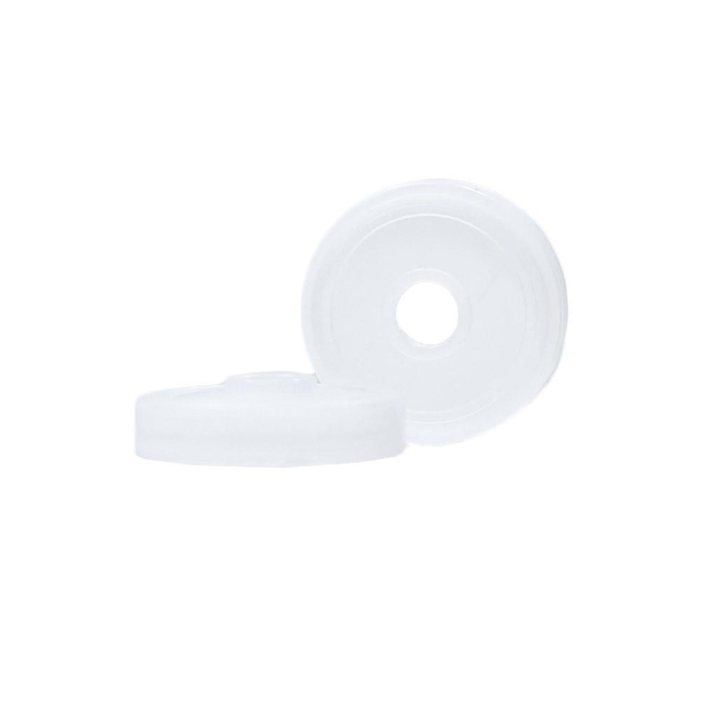 5 oz. Clear Glass Hot Sauce Bottle with Black Unlined Cap and Orifice Reducer (24/414) (V1)-24 (V1)