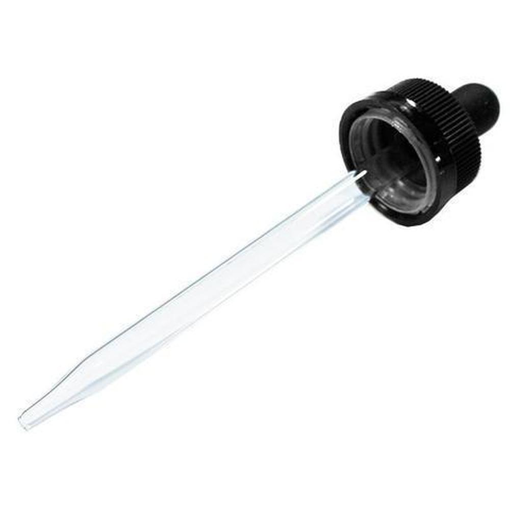 Black Child-Resistant Glass Dropper (22-400) (4 oz) (V8)