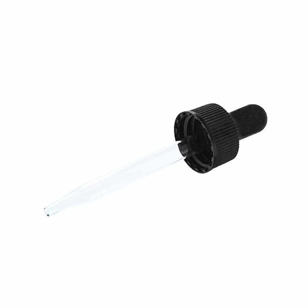 Black Glass Dropper (20-400) (1 oz.) (V8)