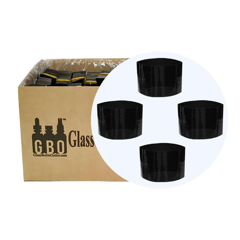 Black Shrink Wrap (46 x 27) for 1, 2, 4 oz. Boston Round