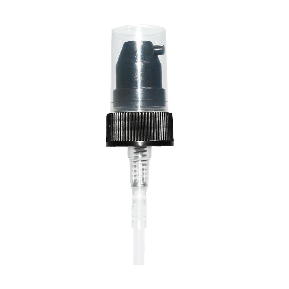 Black Treatment Pump (Ribbed) (20-400) (1 oz.) (Dosage: .4 ml) (V20)
