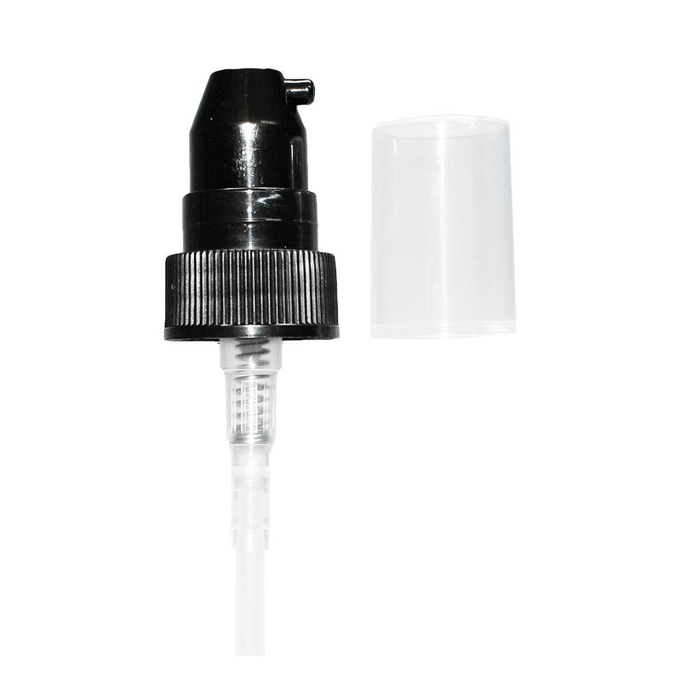 Black Treatment Pump (Ribbed) (20-400) (2 oz) (Dosage: .4 ml) (V20)