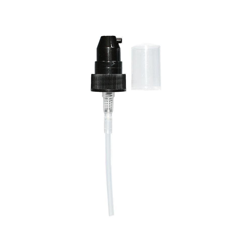 Black Treatment Pump (Ribbed) (20-400) (2 oz) (Dosage: .4 ml) (V20)