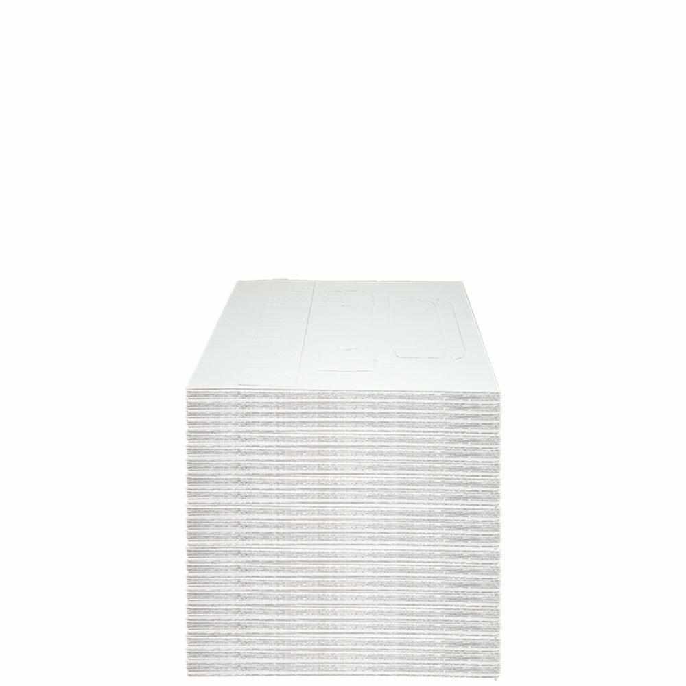 White Corrugated Box with 5 Dividers (Fits 5 1 oz. Boston Round)