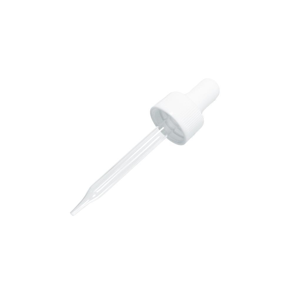 White Glass Dropper (20-400) (1 oz.) (V8)