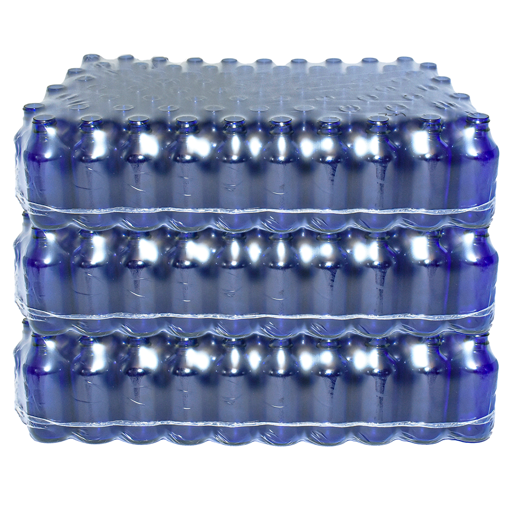 2 oz. Cobalt Blue Boston Round with No Closure (20/400) (V23)