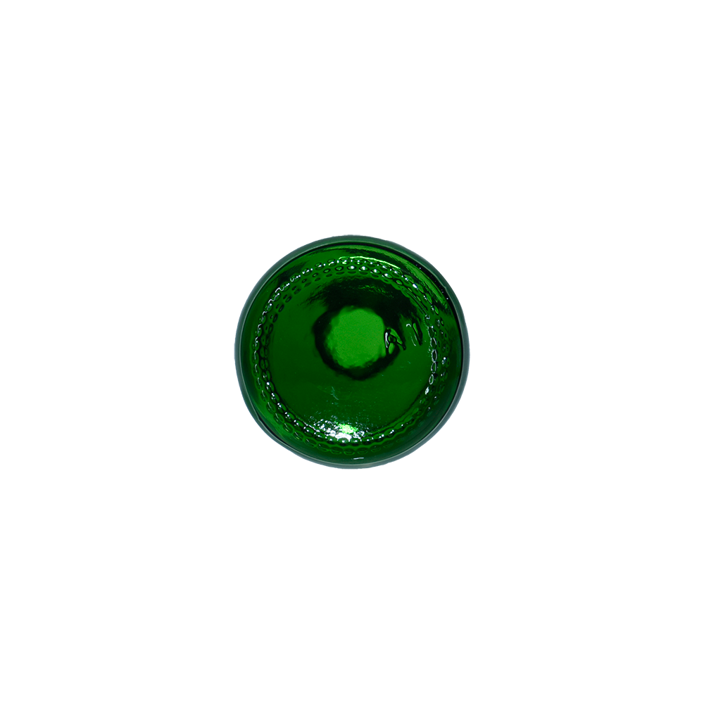 2 oz. Green Boston Round with Black Graduated Glass Dropper (20/400) (V23) (V20)