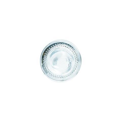 2 oz. Clear Boston Round with White Glass Dropper (20/400) (V23) (V8)-Glass Bottle Outlet