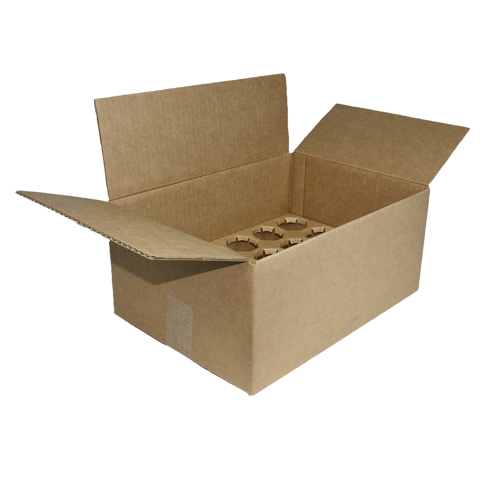 4 oz. Box with 24 Pack Dividers for Bottles with Sprayers, Pumps, and Droppers (V17)