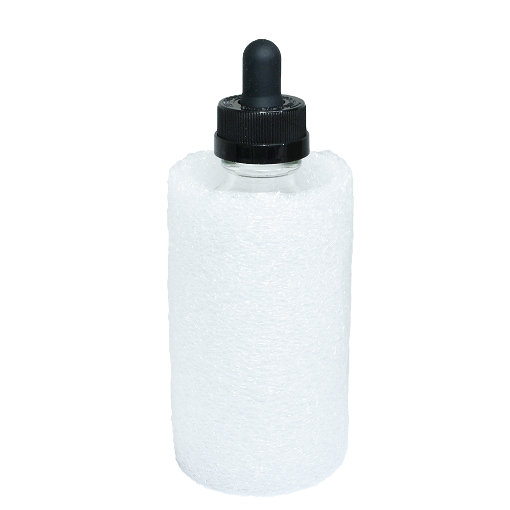 4 oz. Clear Boston Round with Black Child-Resistant Glass Dropper (22/400) (V22) (V8)-Glass Bottle Outlet
