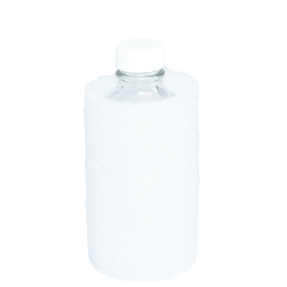 4 oz. Clear Boston Round with White Cap (22/400) (V20) (V1)-Glass Bottle Outlet