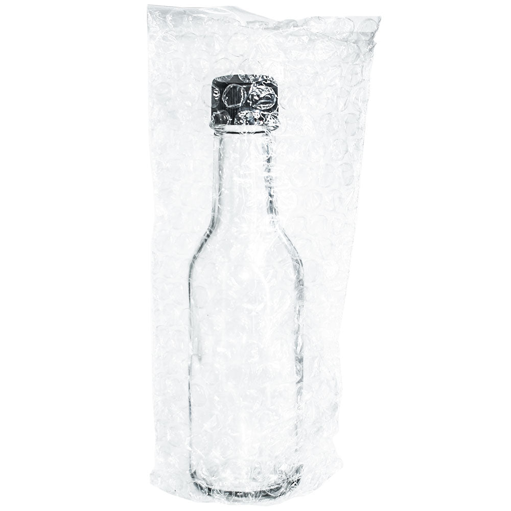 5 oz. Clear Glass Hot Sauce Bottle with Black Foam-Lined Cap and Orifice Reducer (24/414) (V23) (V23)