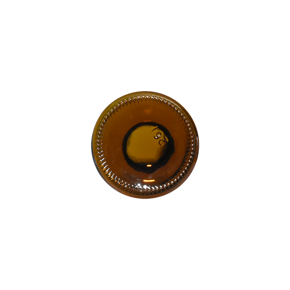 8 oz. Amber Boston Round with Black Trigger Sprayer (28/400) (V23) (V6)