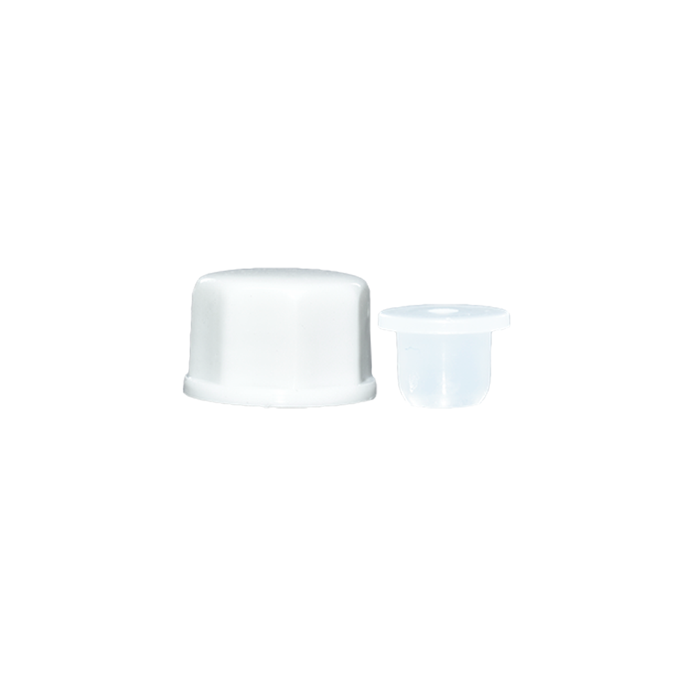 White Plastic Cap with Reducer (13/425) (V2)