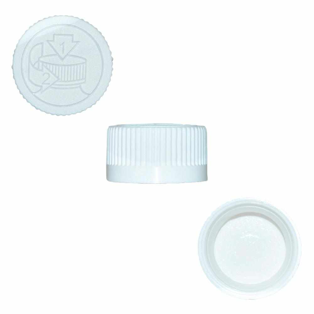 White Child-Resistant Cap (24-400) (V1)-Glass Bottle Outlet
