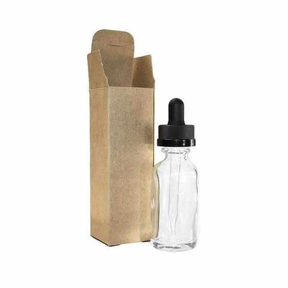 1 oz. Kraft Single Pack Box (V11)-Glass Bottle Outlet