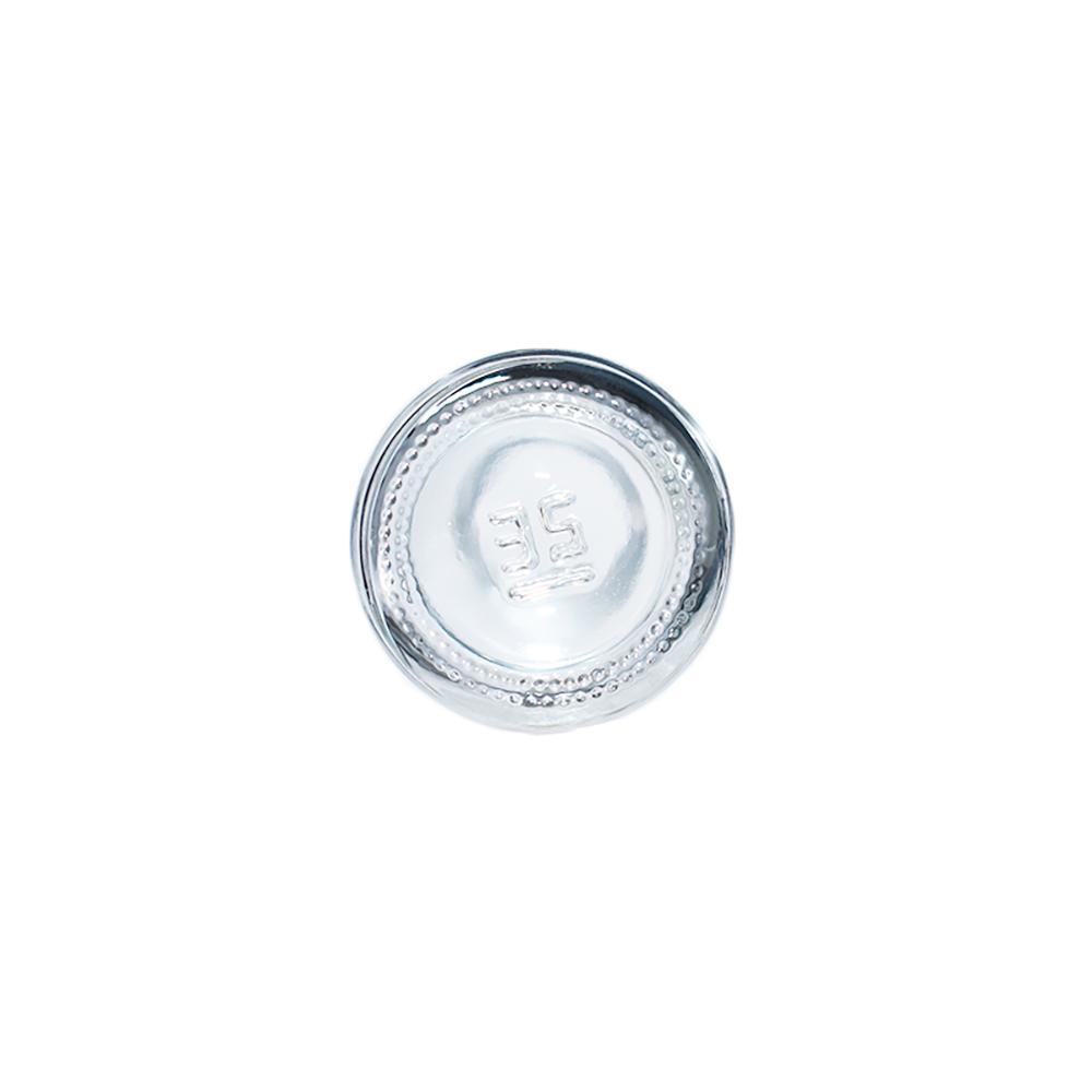 2 oz. Clear Boston Round with Black Cream Pump (20/400) (V4) (V20)-Glass Bottle Outlet