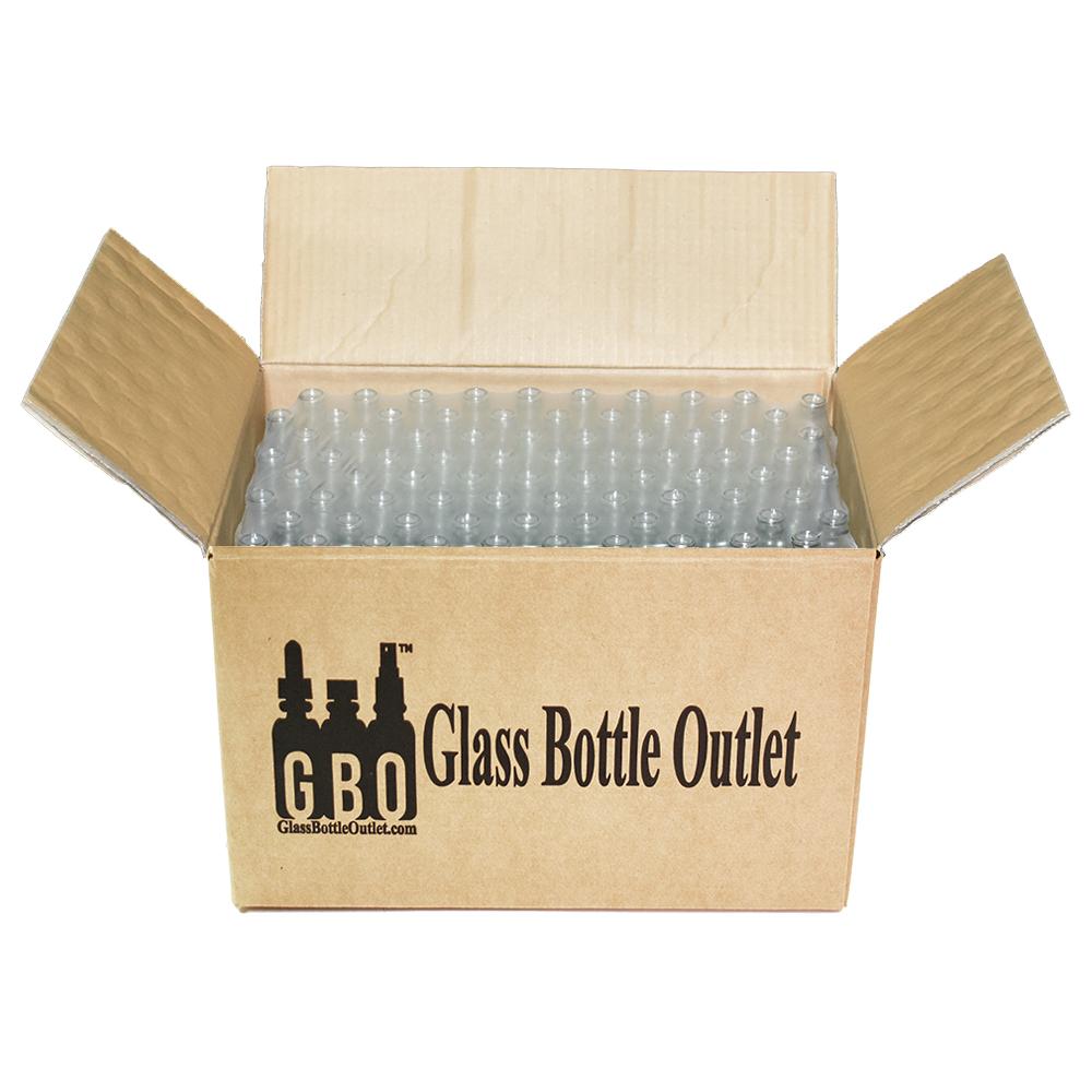 2 oz. Clear Boston Round with No Closure (20/400) (V20)-Glass Bottle Outlet
