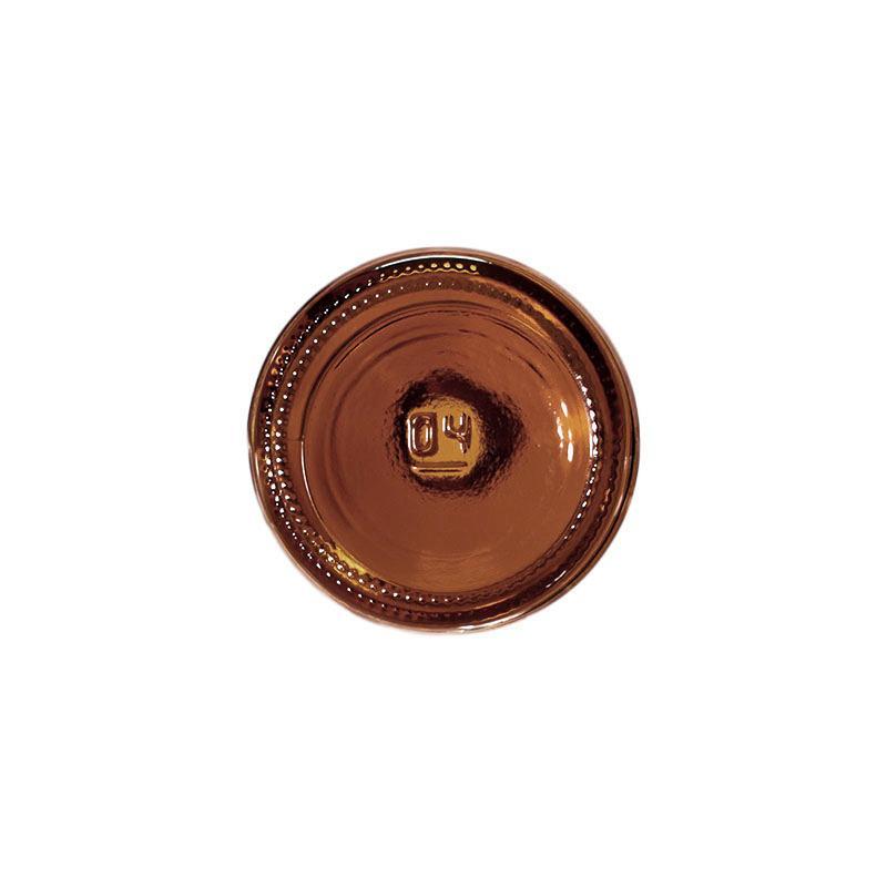 4 oz. Amber Boston Round with Black Cone Lined Cap (22/400) (V4) (V5)-Glass Bottle Outlet
