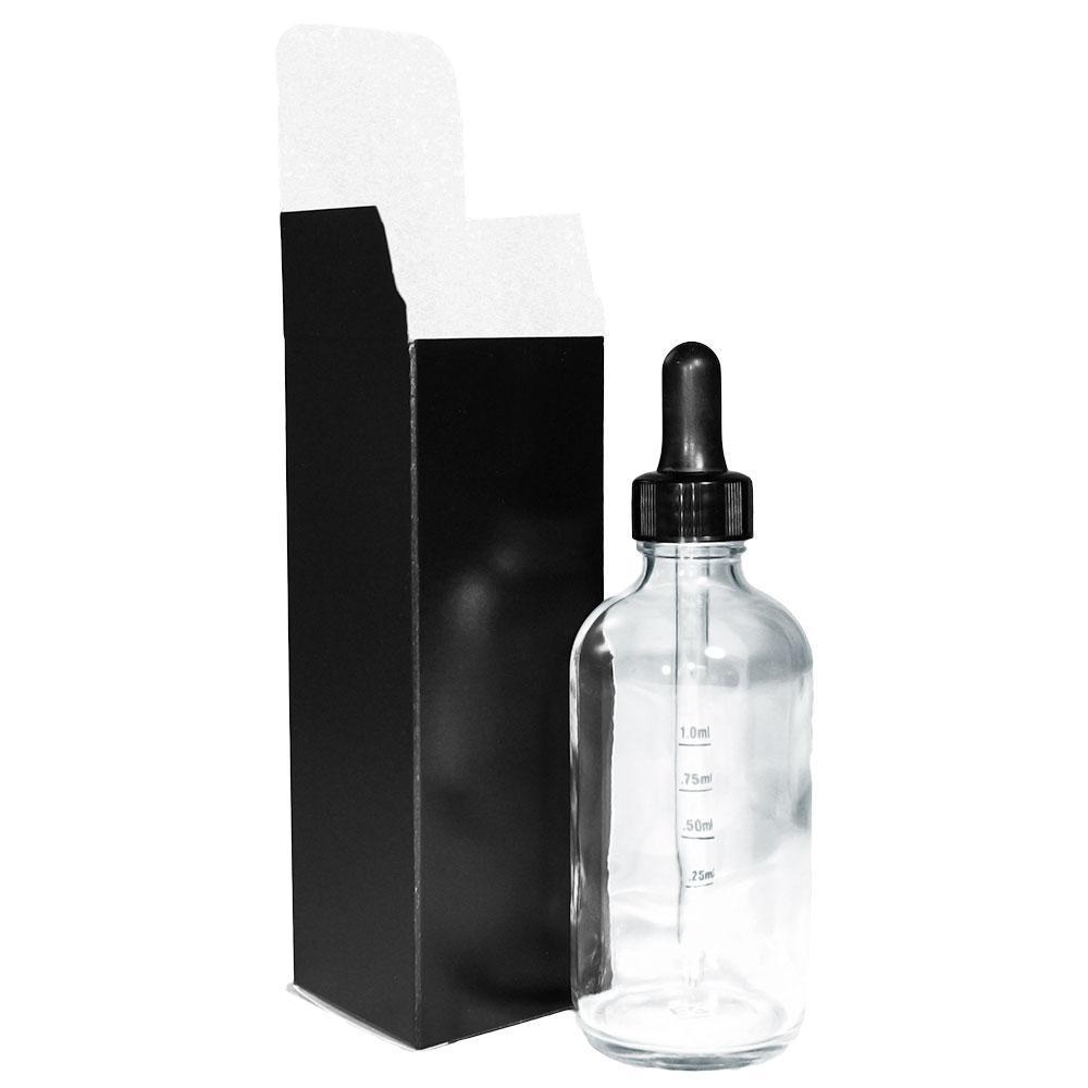 4 oz. Black Single Pack Box (V11)-Glass Bottle Outlet