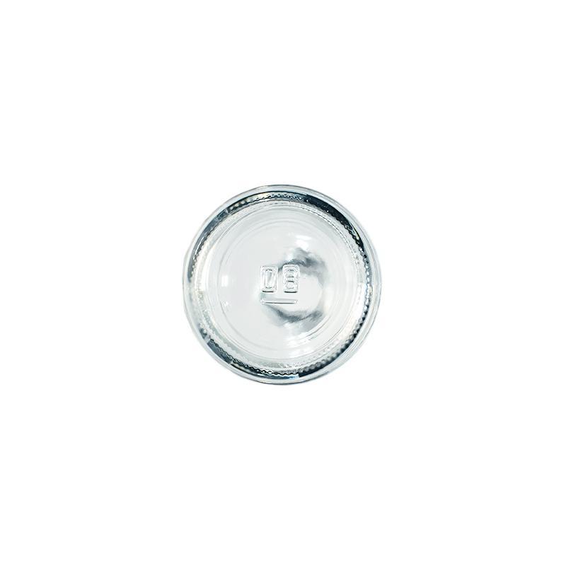 4 oz. Clear Boston Round with No Closure (22/400) (V4)-Glass Bottle Outlet
