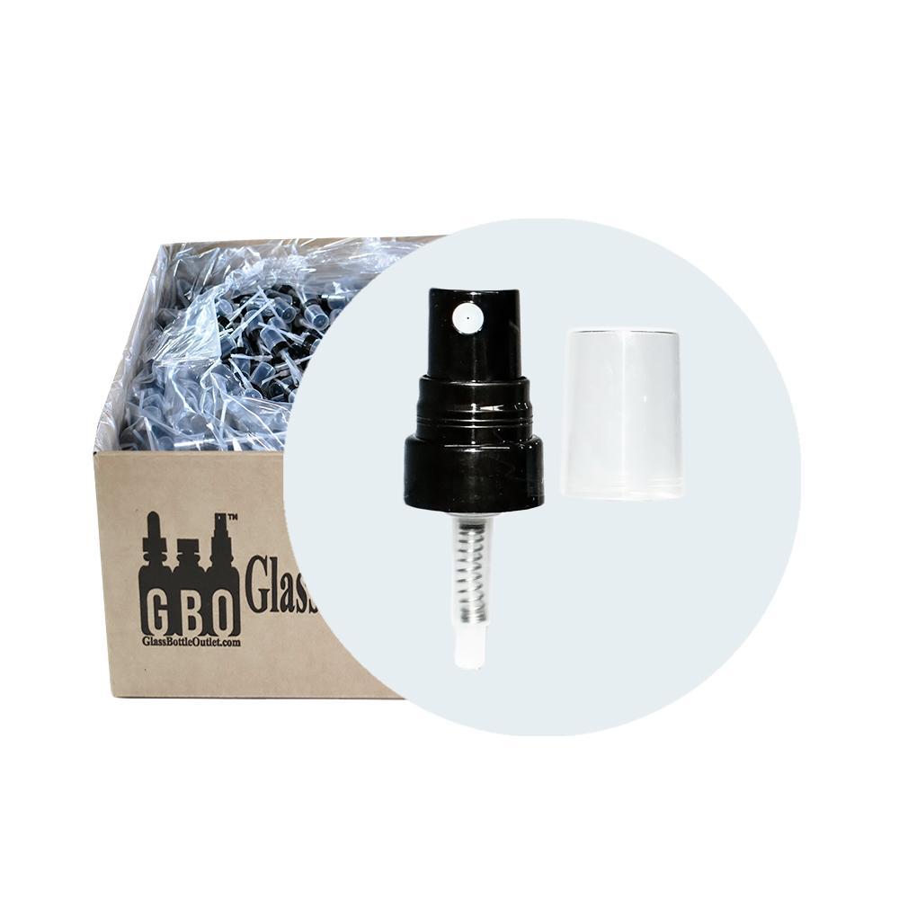 Black Fine-Mist Sprayer (Smooth) (20-400) (Dosage: .16 ml) (1 oz.) (V20)-Glass Bottle Outlet