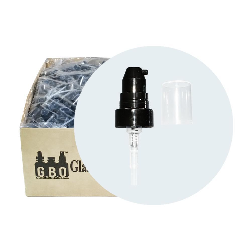 Black Treatment Pump (Smooth) (22-400) (4 oz.) (Dosage: .4 ml) (V20)-Glass Bottle Outlet